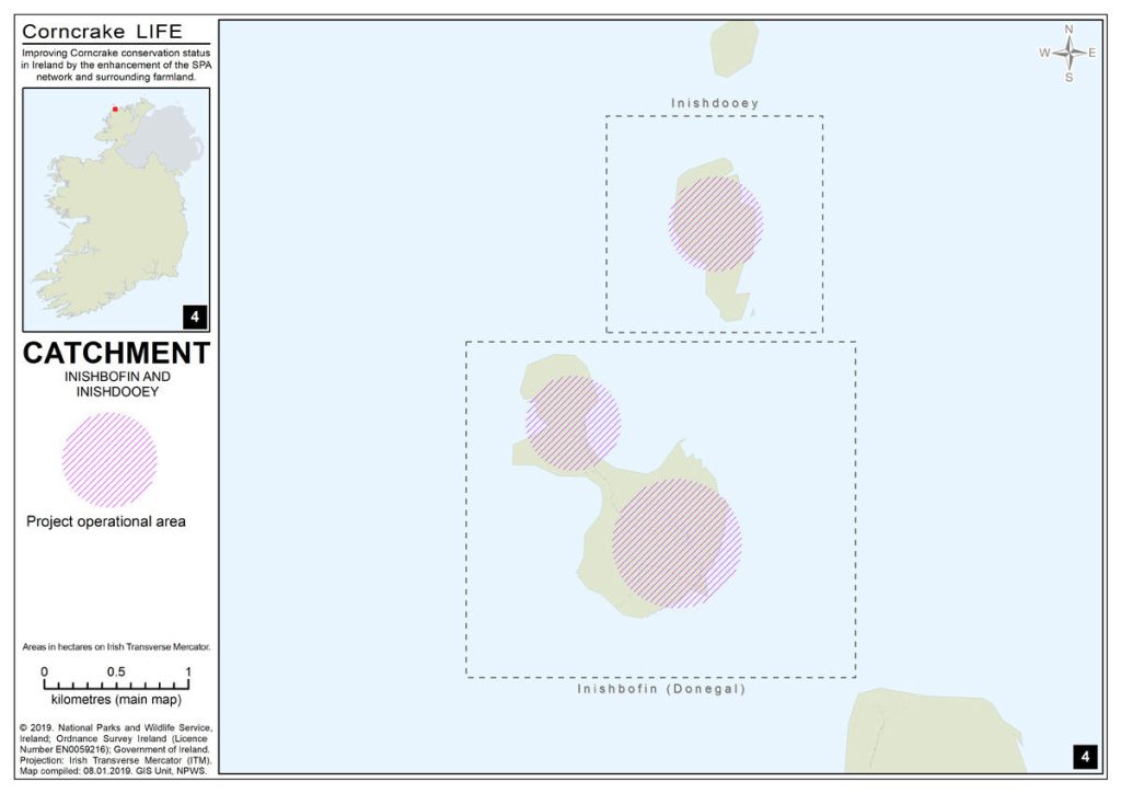 Inishbofin & Inishdooey Catchment Map